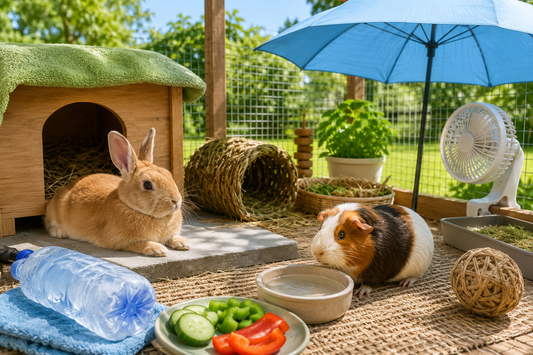Small Animal Summer Heat Safety: Cooling, Shade & Fly Control for Rabbits & Guinea Pigs