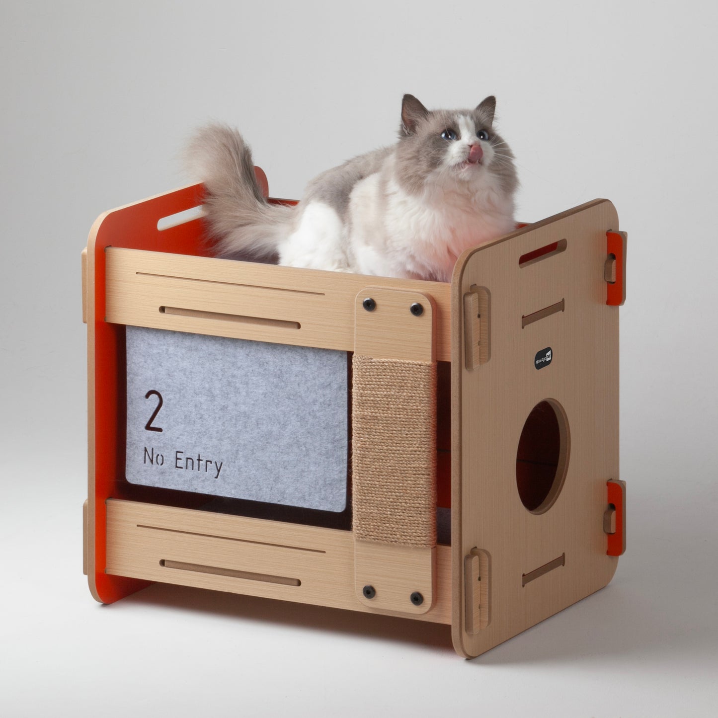Purr & Play Kitty Bunk Bed with Scratch Post
