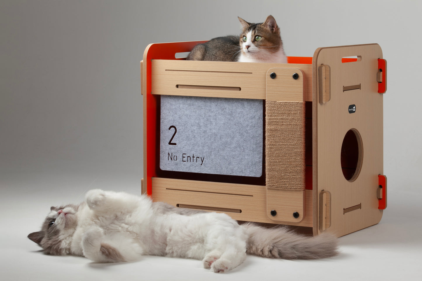 Purr & Play Kitty Bunk Bed with Scratch Post