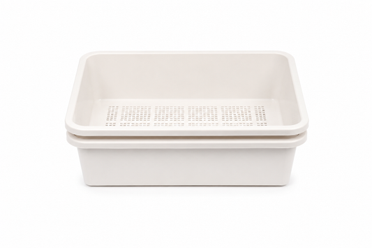 Dr. Pol™ 2-Piece Pine Pellet Sifting Litter Box with Scoop