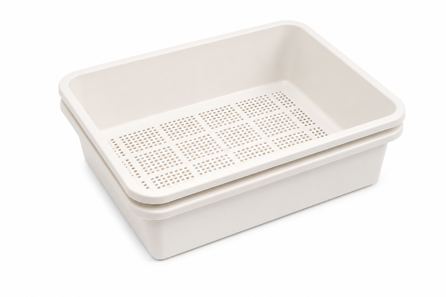 Dr. Pol™ 2-Piece Pine Pellet Sifting Litter Box with Scoop