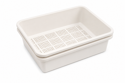 Dr. Pol™ 2-Piece Pine Pellet Sifting Litter Box with Scoop