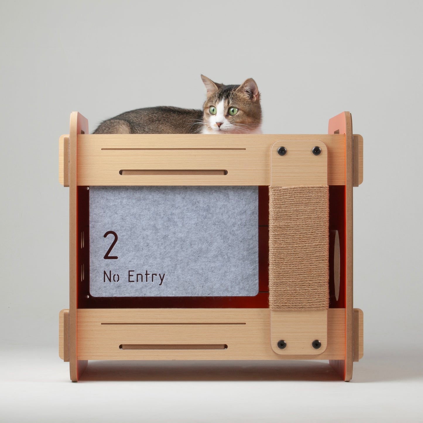 Purr & Play Kitty Bunk Bed with Scratch Post